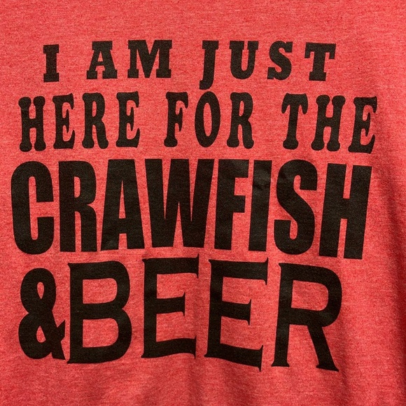 Crawfish and Beer Tee Shirt - Picture 2 of 4